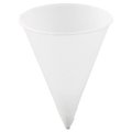 Solo Usa Solo Cups 4R2050 Cone Water Cups; Paper; 4oz; Rolled Rim; White; 200/Bag; 25 Bags/Carton 4R2050